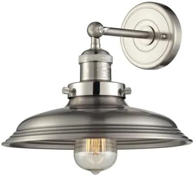 Newberry 9" High 1-Light Sconce - Satin Nickel