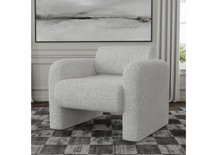 Marcel Boucle Accent Chair Mercury Gray