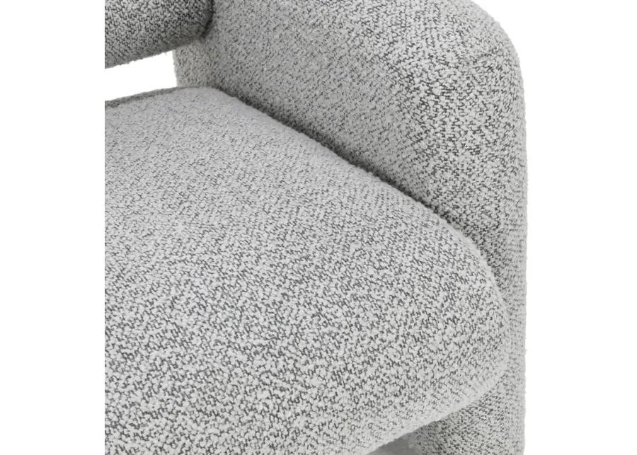 Marcel Boucle Accent Chair Mercury Gray