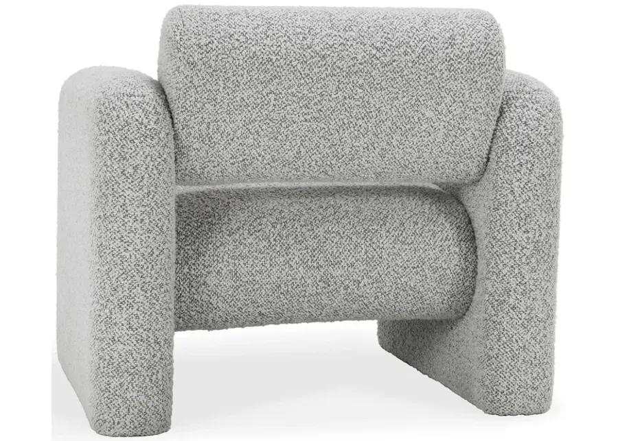 Marcel Boucle Accent Chair Mercury Gray