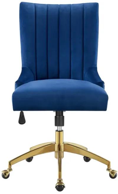 Empower Channel Tufted Performance Velvet Office Chair