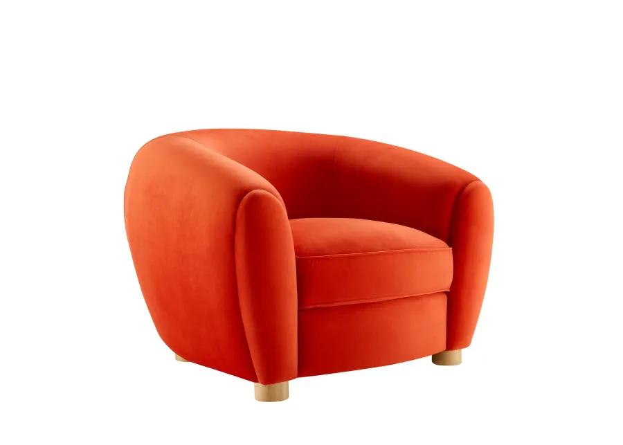 Abundant Performance Velvet Armchair