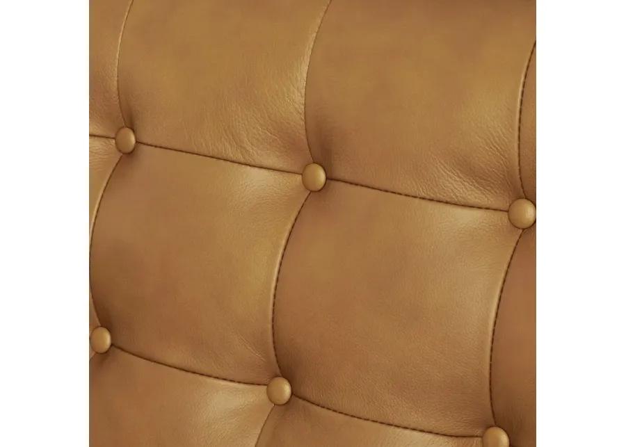 Exalt Tufted Vegan Leather Sofa