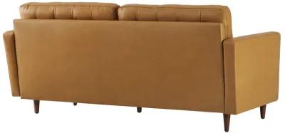 Exalt Tufted Vegan Leather Sofa