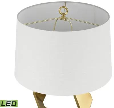 Optical 32'' High 1-Light Table Lamp - Brass - Includes LED Bulb