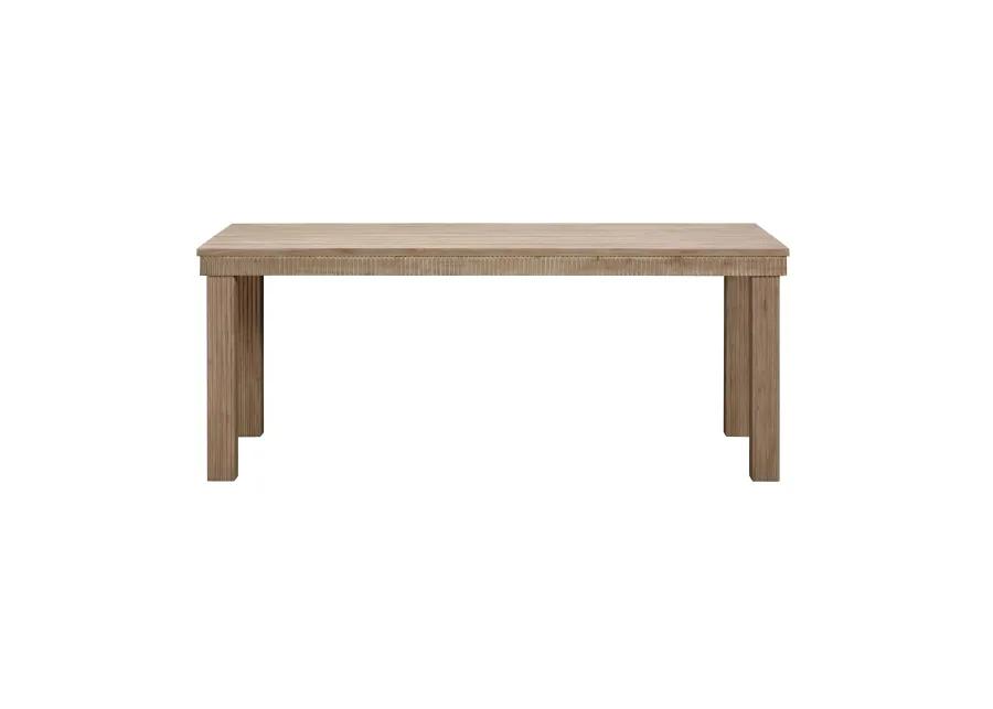 Cassie Natural 75 Inch Rectangular Outdoor Dining Table