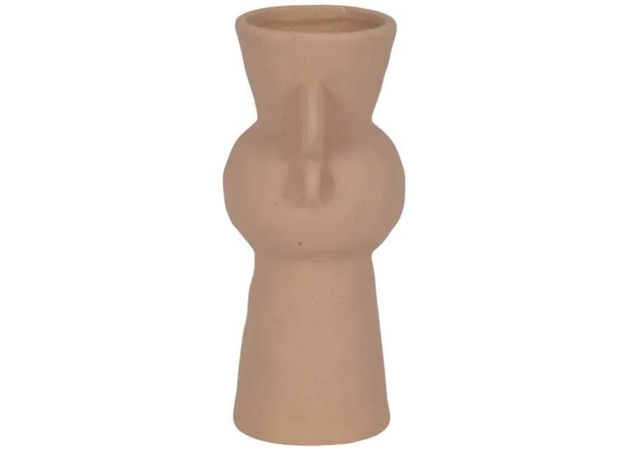 8" Rough Totem Bud Vase, Tan