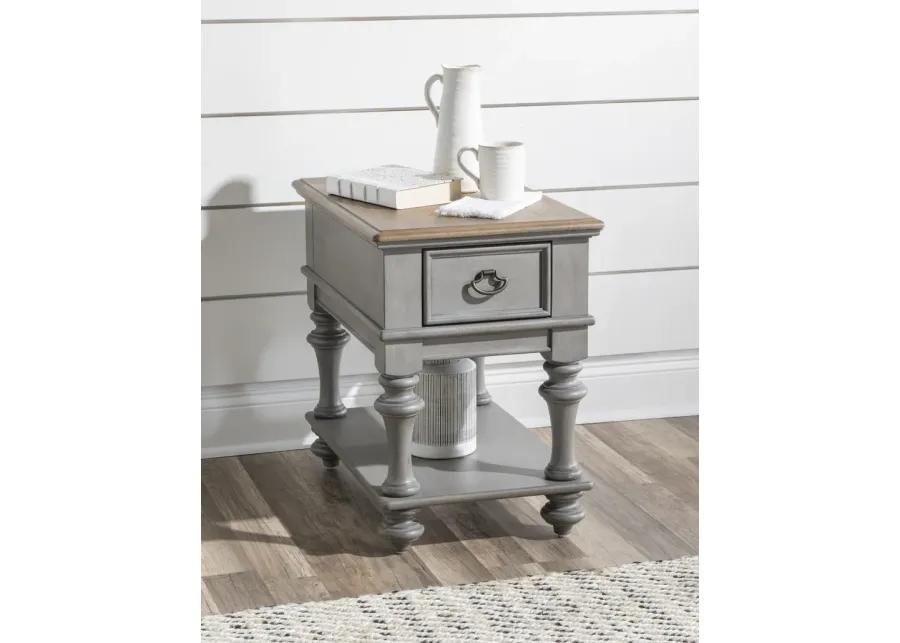 Kingston (Sandalwood Brown + Tweed Gray) End Table