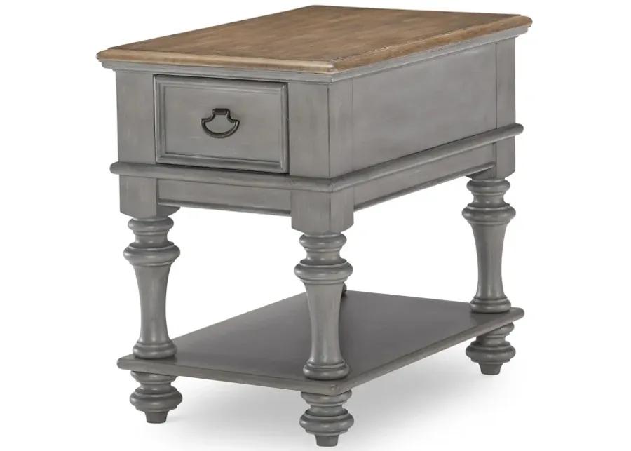 Kingston (Sandalwood Brown + Tweed Gray) End Table