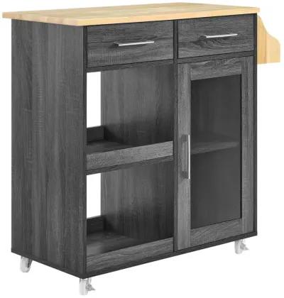 Culinary Kitchen Cart With Spice Rack