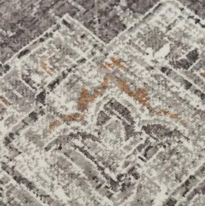 Anatolia Lt.Gray Medallion Recycled Polyester 10' x 13' Rectangle Rug