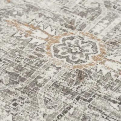 Anatolia Lt.Gray Medallion Recycled Polyester 10' x 13' Rectangle Rug