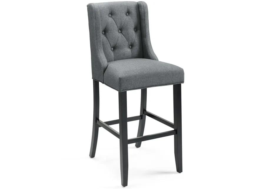 Baronet Bar Stool Upholstered Fabric Set of 2