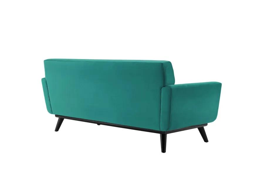 Engage Channel Tufted Performance Velvet Loveseat