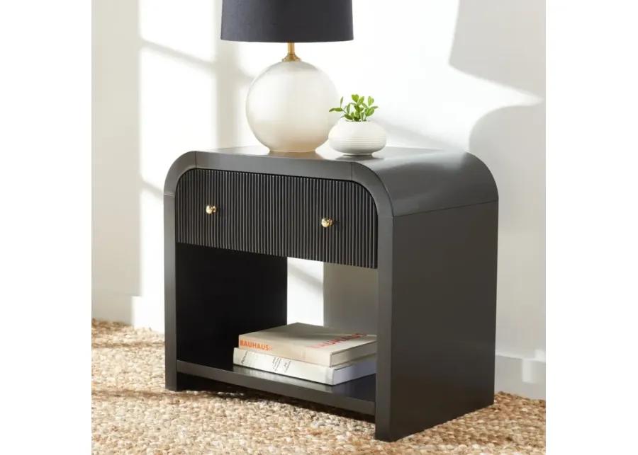 Liabella 1 Drawer Curved Nightstand