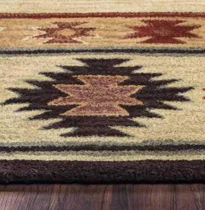 Southwest Beige Southwest/Tribal Wool 10' x 14' Rectangle Rug