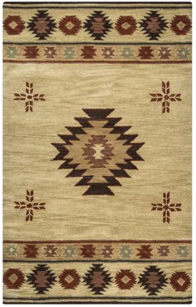 Southwest Beige Southwest/Tribal Wool 10' x 14' Rectangle Rug