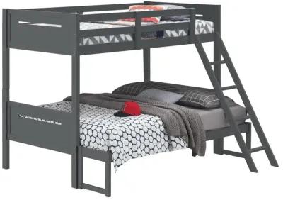 Littleton Twin Over Full Bunk Bed Grey