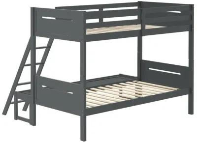 Littleton Twin Over Full Bunk Bed Grey