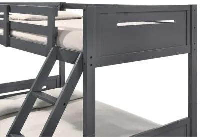 Littleton Twin Over Full Bunk Bed Grey