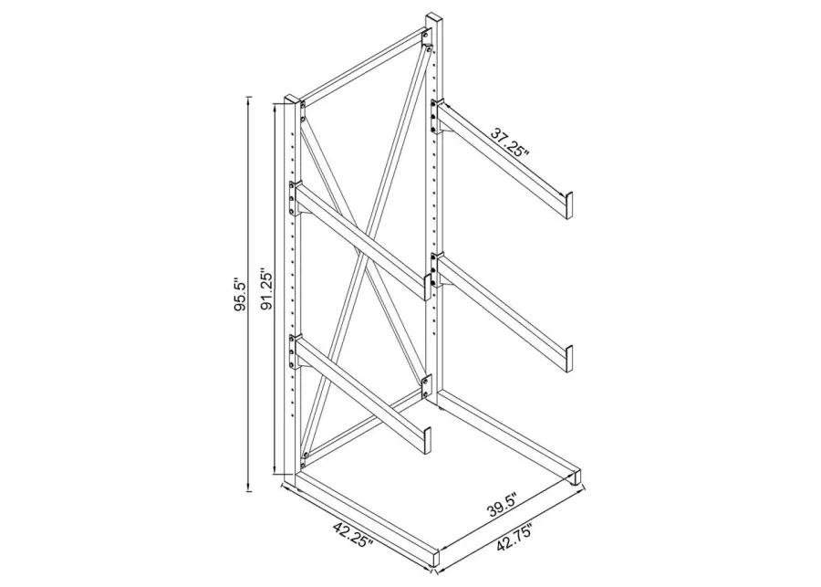 Wright 3-tier Sofa Display Rack Black