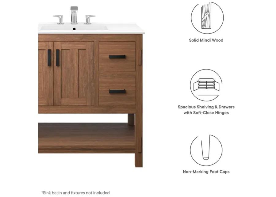 Ashlyn 36" Wood Bathroom Vanity Cabinet (Sink Basin Not Included)