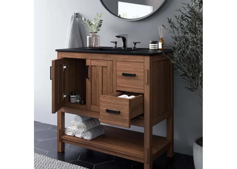 Ashlyn 36" Wood Bathroom Vanity Cabinet (Sink Basin Not Included)