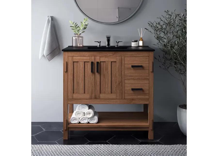 Ashlyn 36" Wood Bathroom Vanity Cabinet (Sink Basin Not Included)