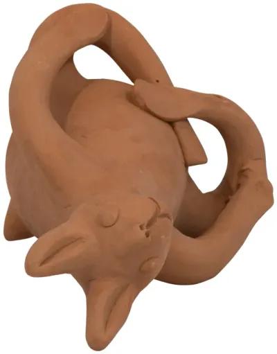 Terracotta, 9" Om Yoga Bunny, Natural