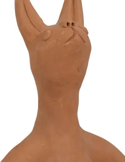 Terracotta, 9" Om Yoga Bunny, Natural