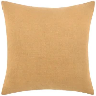 Edwin 22" Cotton Linen Blend Throw Pillow, Chestnut Brown