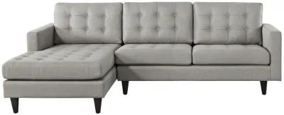 Empress Left-Facing Upholstered Fabric Sectional Sofa