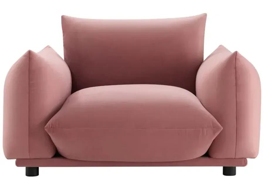 Copious Performance Velvet Armchair