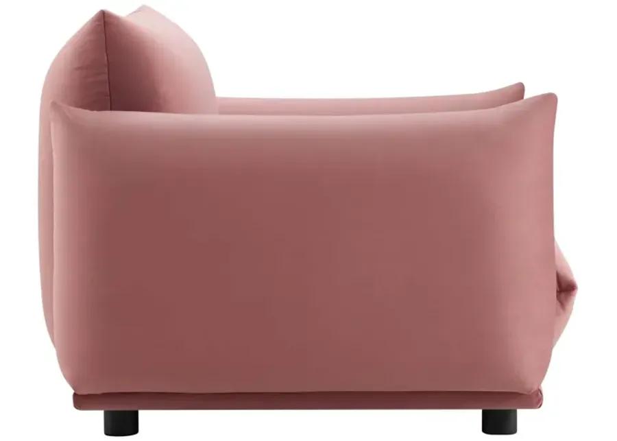 Copious Performance Velvet Armchair