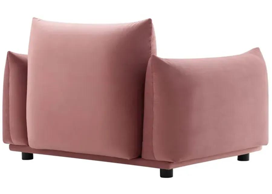 Copious Performance Velvet Armchair