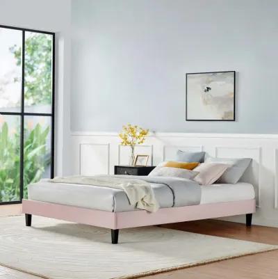 Reign Twin Performance Velvet Platform Bed Frame