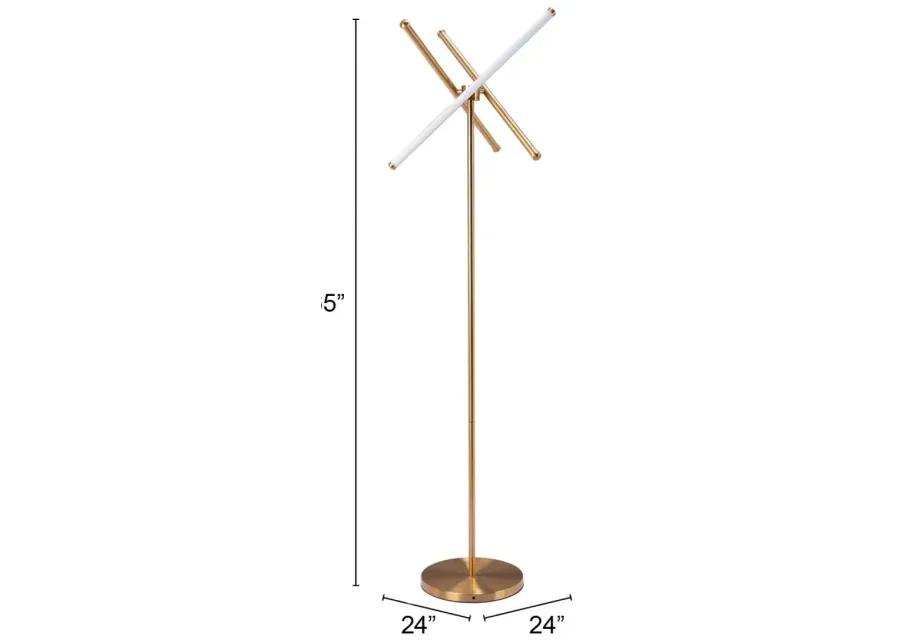 Garza Floor Lamp Brass