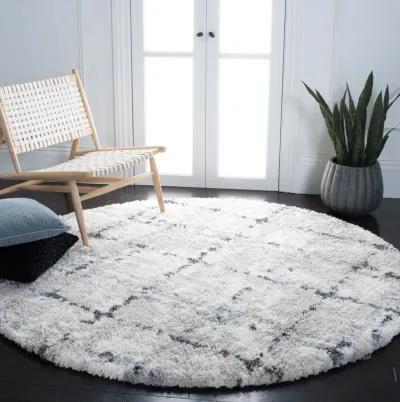 FONTANA SHAG Round Power Loomed 3' X 3' Round Rug