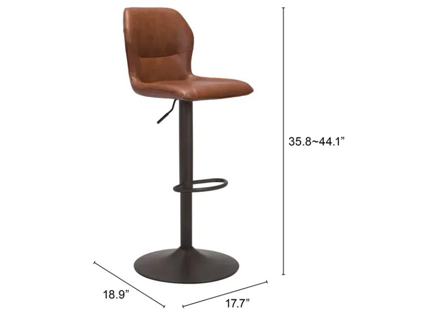 Vital Barstool Vintage Brown & Dark Bronze