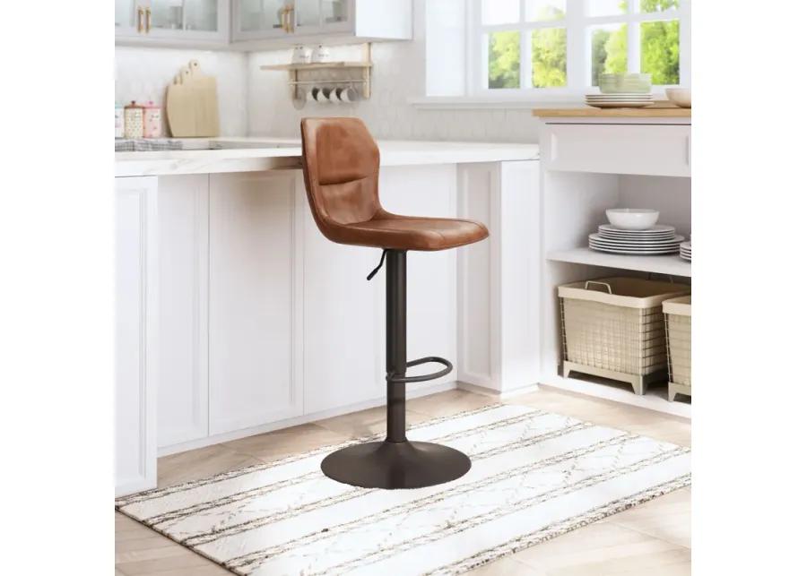 Vital Barstool Vintage Brown & Dark Bronze