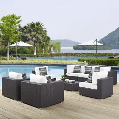 Convene 8 Piece Outdoor Patio Sectional Set