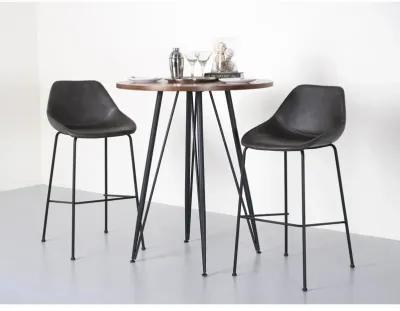 Corinna Bar Stool in Dark Gray - Set of 2