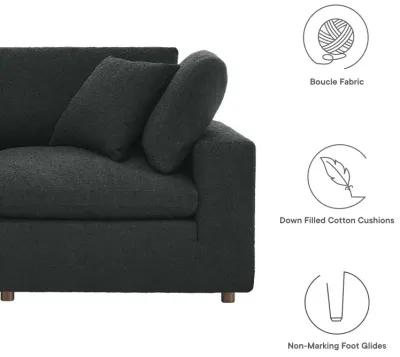 Commix Down Filled Overstuffed Boucle 5-Piece Sectional Sofa