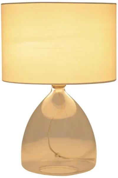 S/2 Glass 18" Table Lamp, Clear - Set of 2