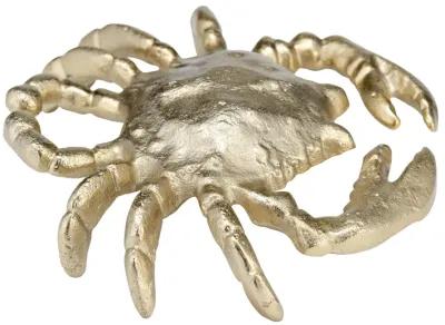 Metal,9", Crab Deco,champagne