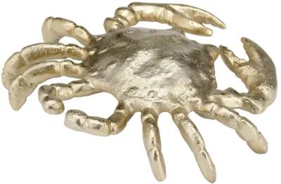 Metal,9", Crab Deco,champagne