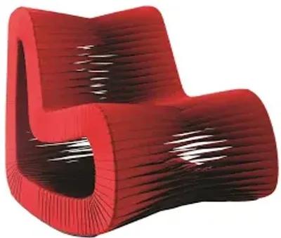 seat belt rocking chair, red