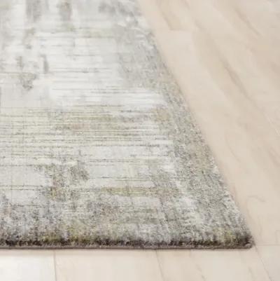 Anatolia Gray Abstract Recycled Polyester 5'2" x 7'9" Rectangle Rug