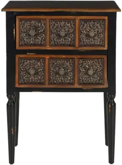 KENNETH 2 DRAWER SIDE TABLE