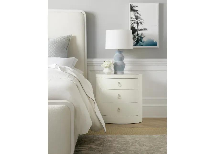 Serenity Wavecrest Oval Nightstand